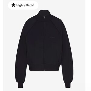 SKIMS Black Bomber Jacket